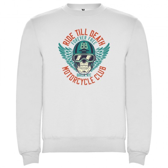 Мъжка блуза с щампа RIDE TILL DEATH