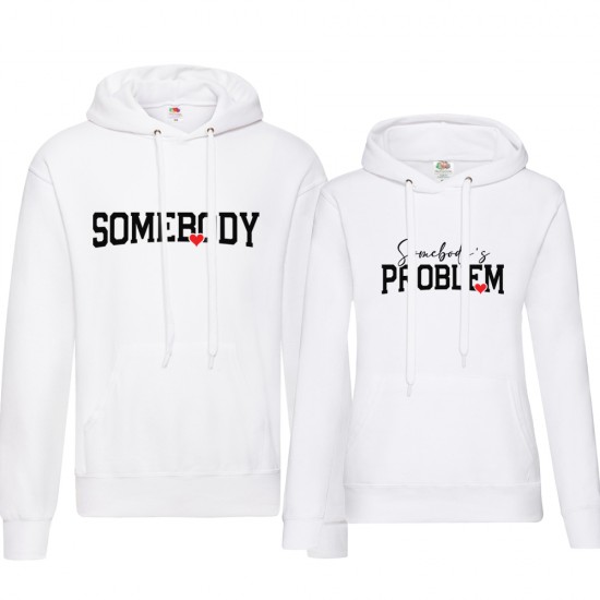 Комплект 2 суичъра за двойки с щампa Somebody's Problem