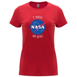 Дамска тениска с щампа NASA I NEED MY SPACE / ИМАМ НУЖДА ОТ ПРОСТРАНСТВО