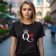 Дамска тениска с щампа ТЯ е кралицата Дамска тениска с щампа ТЯ е кралицата